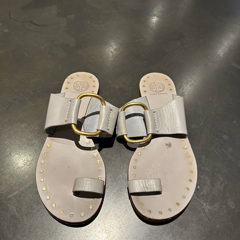 Tory Burch grey sandals!